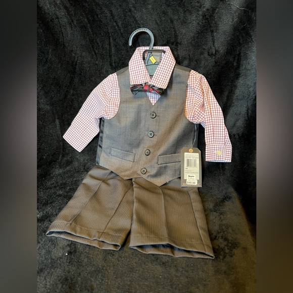 Three-piece gray suit for 12 month old. - Picture 1 of 2